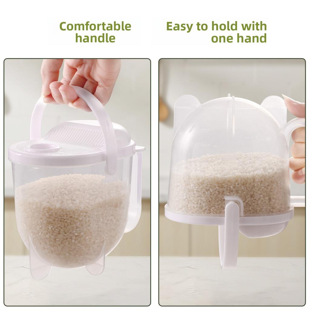 1PCS Hands-free Rice Washer Drain Flush Rice Cleaning Artifact Lazy Rice Washing Rice Sieve Drain Basket Rice Washing Basket