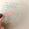 50 Blatt doppelseitige transparente PET Feuerwerk-Aufkleber zur DIY Dekoration von Handy, Wasserbecher, Laptop und Koffer.