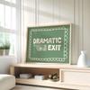 Dramatic Exit Hallway Exit Sign Art Poster Posters Canvas Painting Print Room Home Office Cafe Hotel Restaurant Room Wall Decor
