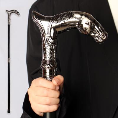 Testa di cavallo Bastone da passeggio moda di lusso Uomo Bastone da passeggio decorativo Donna Bastone da passeggio in metallo vintage Decorazione da uomo