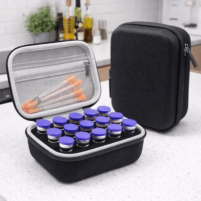 15 Fächer Insulin Aufbewahrungsbox Wasserdicht 10ml Ampullen . Insulin Organizer Verschleißfest Große Kapazität Insulin Ampullen Tasche Reise