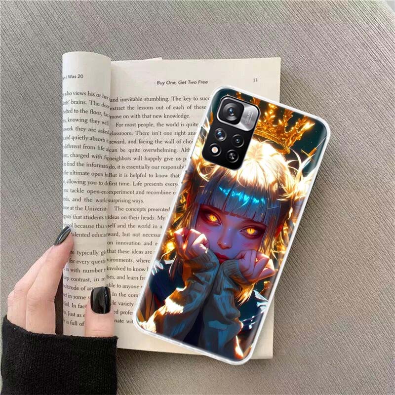 

Himiko Toga Anime Phone Case For Redmi Note 13 12 Pro Plus 14 15 Pro 5G 11 11T 11E 11S 10 Pro 10S 9 9S Cover Cell Clear TPU Capa Redmi Note 11S(11)4G