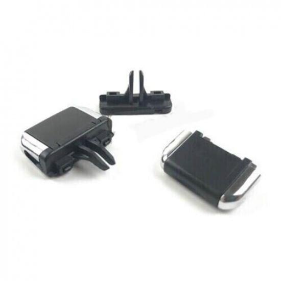 4PCS Black Front A/C Air Vent Outlet Tab Clip For Toyota Prado LC120 2003-2009
