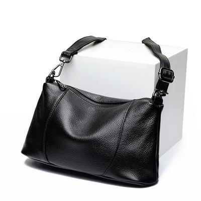 New Top Layer Cowhide Soft Leather Fashionable and Versatile Simple Multi-layer Small Bag Crossbody Bag Slanted Women's Bag