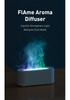 Seven-Color Simulated Flame USB Aroma Diffuser for Home and Office