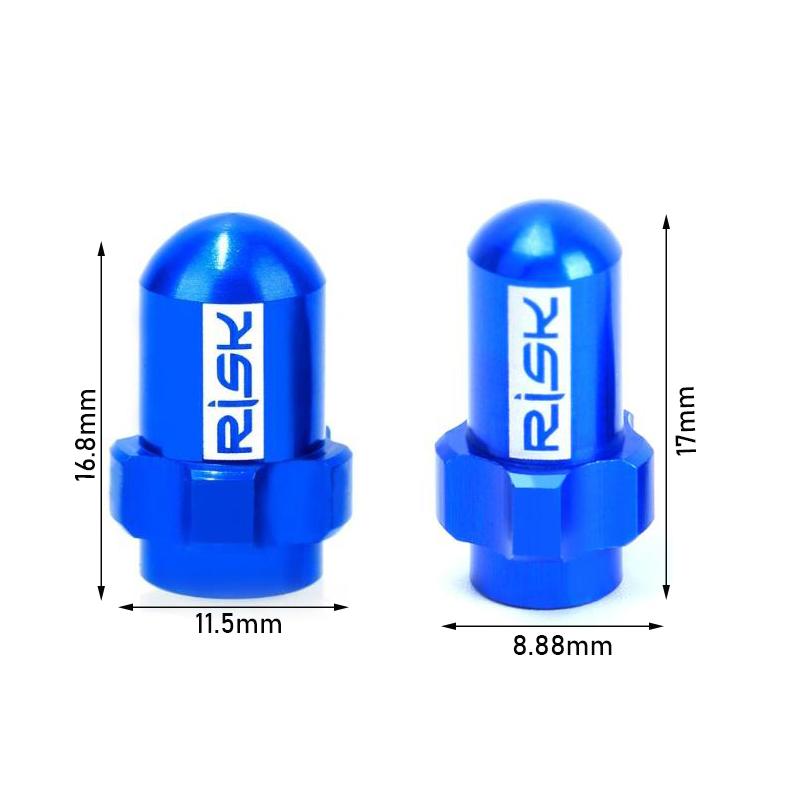 2Pcs Bicycle Valve Cap Dust Cover Lightweight Aluminum Alloy 7075 Road Bike Tire Valve Cover Caps Bike Repair Parts