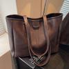 Popular bags women's large-capacity new autumn and winter versatile simple retro shoulder bag commuter tote bag