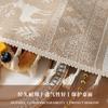 Christmas Deer Tablecloth Cotton And Linen Art Table Cloth Light Luxury High-End Rectangular Tablecloth Fringed Cover Towel