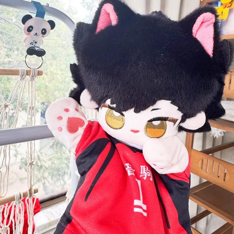 Cartoon Hinata Shoyo Kozume Kenma Hand Puppet Haikyuu Doll Clothes Can Be Taken Off Kuroo Tetsurou Kei Tsukishima Kawaii Puppet