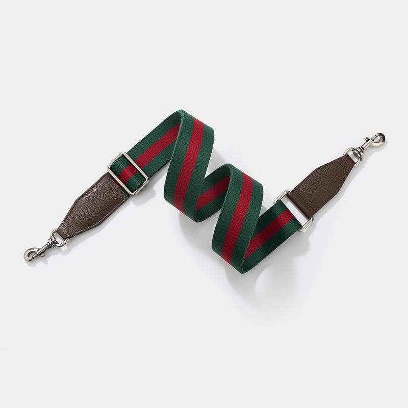 IGNICASE Módní taška přes rameno Crossbody Červená a modrá Široký ramenní popruh Červená a zelená popruhovina Délka vyměnitelného popruhu tašky