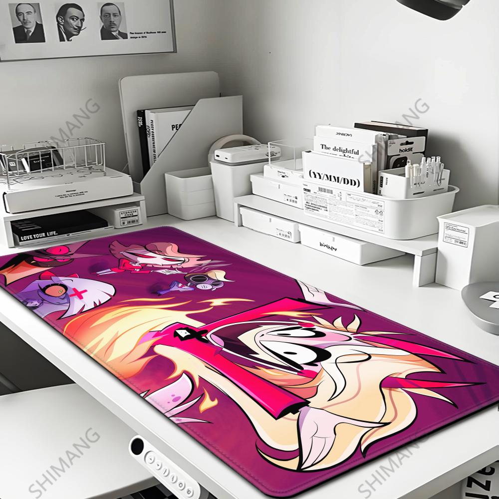 HD XXL Anime Gaming Mouse Pad Rug Hazbin Hotel XCM Game Computer PC Accessories Tabletop Keyboard Pads Coaster Gamer Carpet