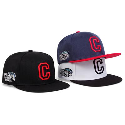 Unisex šiltovky s písmenom C, výšivkou SIDE CHICAGO, nastaviteľná bavlnená bejzbalová čiapka, módna čiapka s plochým vrchom, hip hopové čiapky pre pouličných spevákov