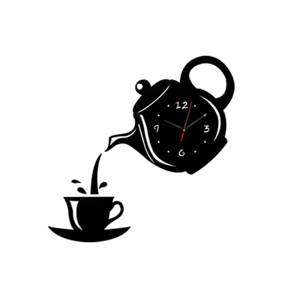 

Acrylic Teapot Wall Clock for Living Room Decoration