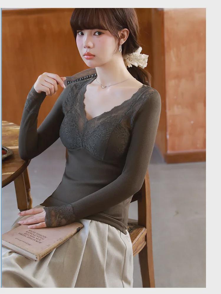 Ultra-Soft Velvet Lace Warm Vest for Autumn & Winter