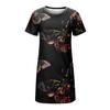 Women's Summer Dress T-Shirt  Dress Beach Short Sleeve Dress Casual Dress Knee Length Flowy Short Sleeve Loose Dress