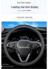Compatible Leather Steering Wheel Cover for Honda Civic Generations 8-11, No Sewing Required, Slim Design.