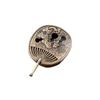 Vintage Brass Incense Burner Mini Pipa Gourd Fan Incense Burner Buddhism Incense Holder Sandalwood Censer Office Home Decor