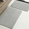 Hot-Selling Solid Color Imitation Cashmere Floor Mat Bathroom Door Mat Bathroom Absorbent Foot Mat Two-Piece Set