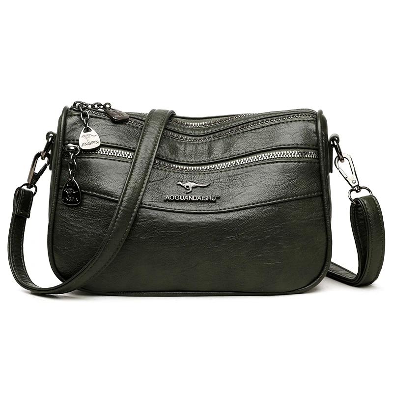 New Women's Crossbody Bag New Small Square Bag Trendy Fashion Casual Simple Double-deck Retro One Shoulder Messenger Bag