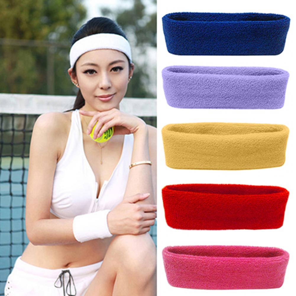 Headband Elastic Absorbent Fabric Sport Headband for Exercise