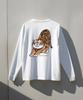 OHP Ohpxmoai Stretching Tiger Crew Neck Long Sleeve T-Shirt