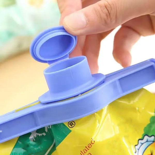 4pcs Seasoning Food Sealing Clip Snack Sealing Clip Kitchen Strong Clip Discharge Nozzle Sealing Clip