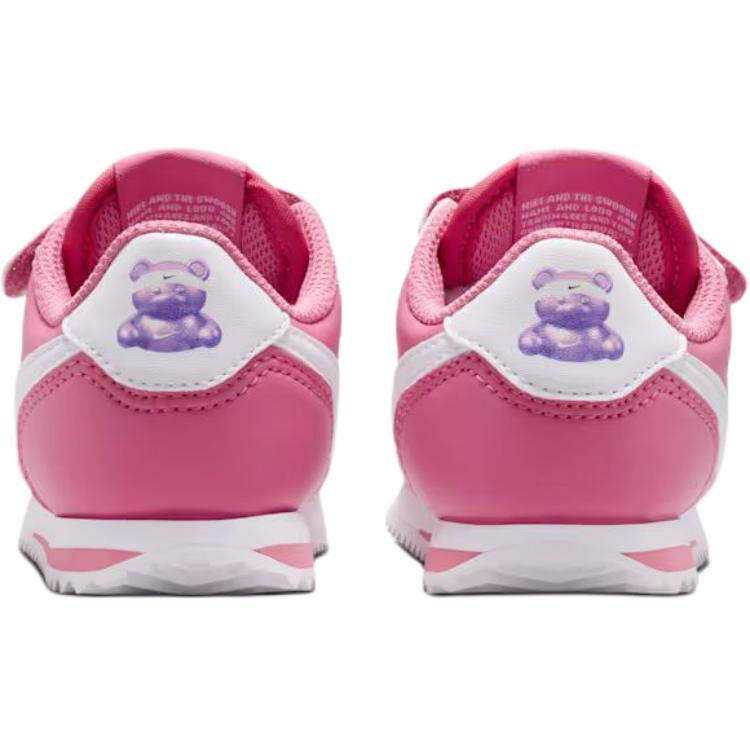 Nike Cortez Comfortable Fit Low Top Walking Shoes Baby Sneaker Pink White IR0791-600