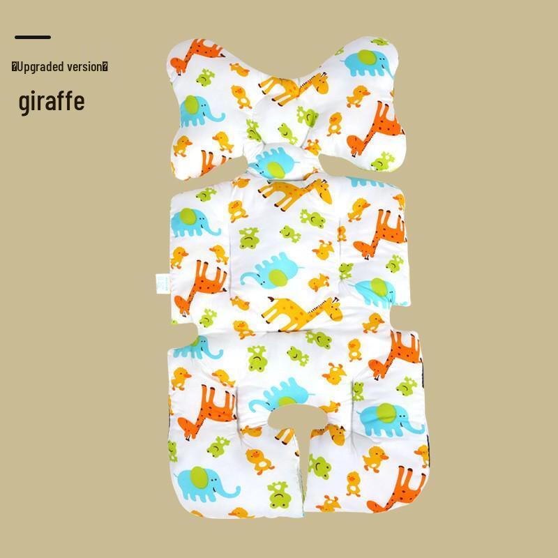 Korean Style Reversible Cotton Baby Stroller and High Chair Cushion