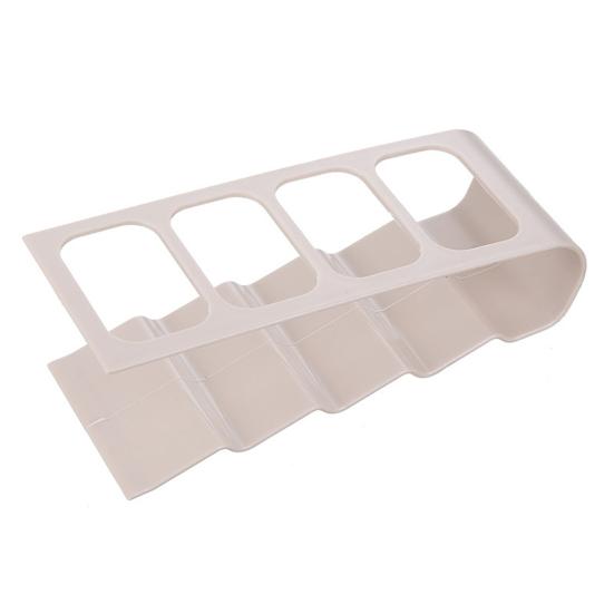 

Настольная полка для хранения с 4 слотами, пульт дистанционного управления для телевизора, держатель-органайзер-контейнер для телефона бежевый