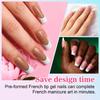 1Set Easy Apply Artificial Nail No Tools Needed Quick Installation Solid Color Highly Shine For Busy Professionals