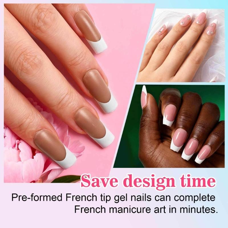 1Set Easy Apply Artificial Nail No Tools Needed Quick Installation Solid Color Highly Shine For Busy Professionals