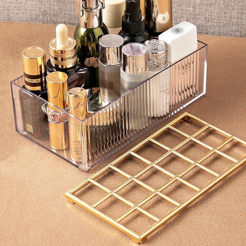 Detachable Desktop Lipstick Transparent Multi Cell Cosmetic Shelf