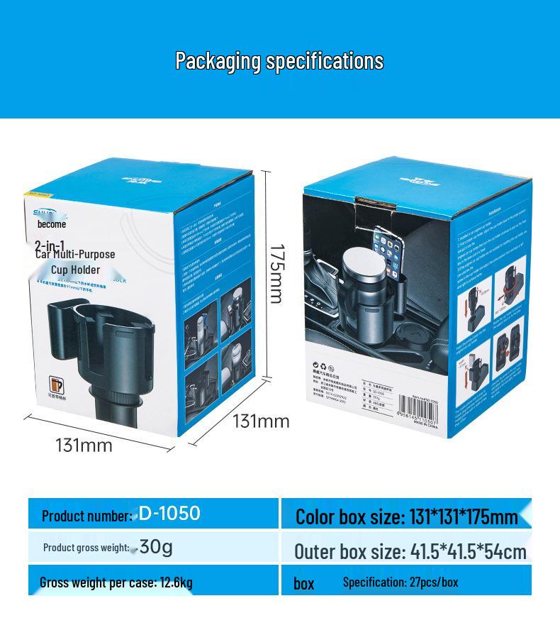 Shunwei Multifunktionaler Auto-Becher- und Telefonhalter