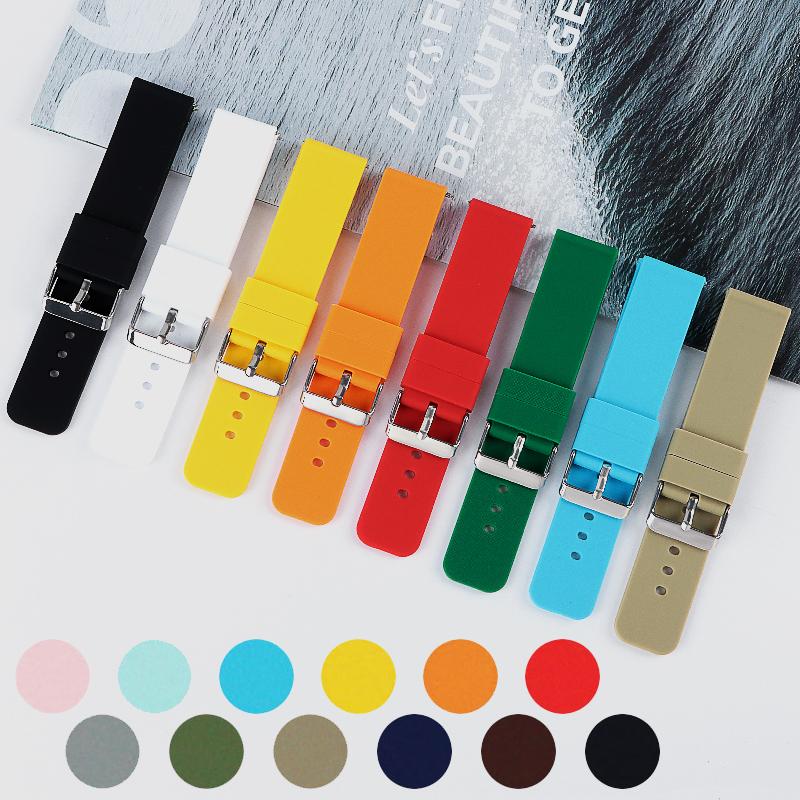 Uhr Armband 18mm Silikonband Uhr Topsic Schnellverschluss Armband für Samsung Galaxy Universelles Armband 20/22mm Zubehör