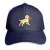 Yellow Labrador Puppy With A Little Heart Baseball Cap Snapback Flat Bill Strapback Dad Hat Six Panel Structured Crown