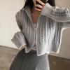 2025 Korean Retro Double-Zip Twisted Sweater Cardigan - Autumn/Winter Edition