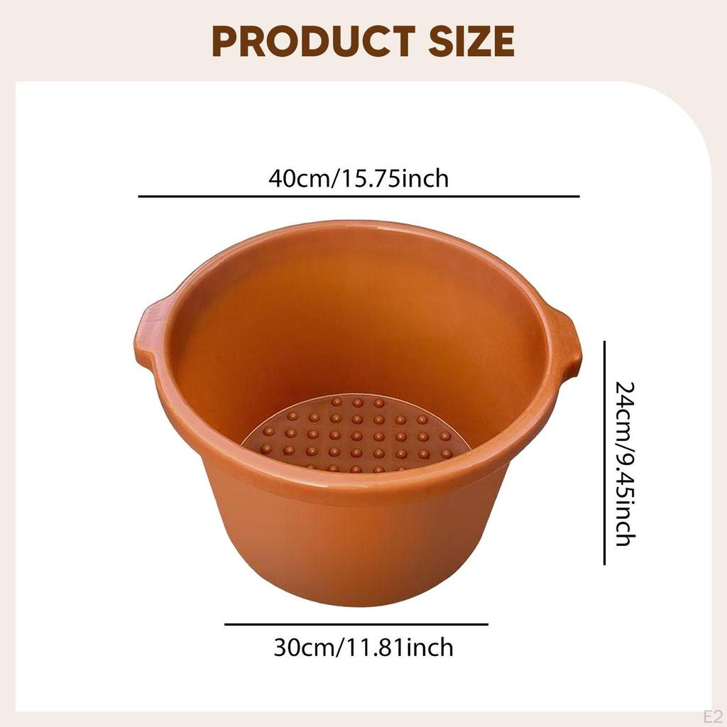 Foot Bath Basin Bucket Soaker, Portable Wash Soaking Tub for Hotel Household House
