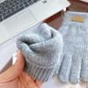 Women's Winter Touchscreen Riding Gloves - Thick, Warm, Wool-Knit, Cold-Proof