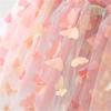 Summer Girls' Princess Party Birthday Dress Back Bow Wings Fairy Strap Embroidered Butterfly Mesh Dress