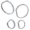 Chrome Gauge Cluster Dashboard Bezel Rings Trim Dial Rings Bezel Speedometer Frame Replacement for BMW E46 1999 2006