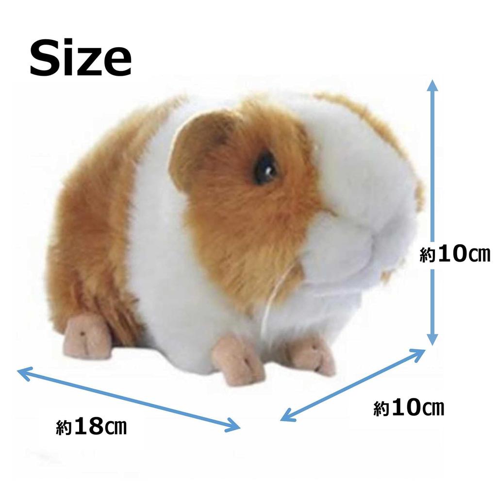 MIMIA Guinea Pig Body Small Pet Pig Pillow, Gift, Animal, Fluffy, Large, Cute, Realistic, Kids, (Guinea (Calico))