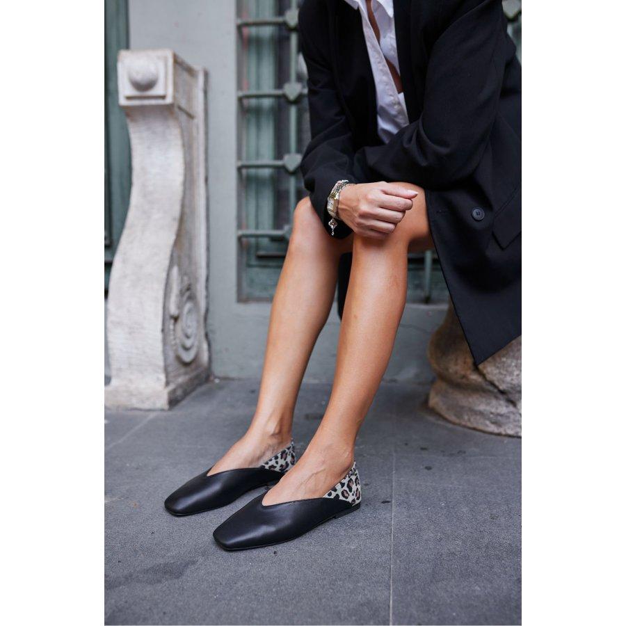 

Жіноче повсякденне взуття з натуральної шкіри Туфлі на плоскій підошві 36 чорний