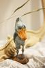 (hej!e) Shoebill Figurine, Wooden Carving, Wooden Object, Scandinavian Decor, Interior Decor, Doll, Handmade, Basswood (Gray)