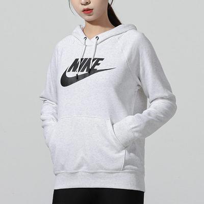 Sportswear Essentials Sweatshirts Women's Gray Hooded Moderate Regular BV4127-051