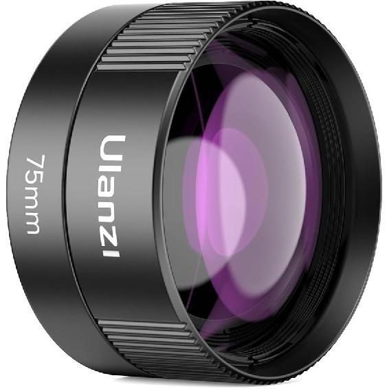 ULANZI CL-003 Phone Macro Lens, HD 75mm Phone Camera Lens for 17mm Thread, Compatible with iPhone Samsung Smartphone Cage Case with 17mm Adapter