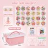 Sanlebi Enfants Bricolage Perles Set,2000 Pièces Bracelet Perle Pour Fabrication De Bracelets,Collier,Kit Fabrication Bijoux Jeux
