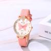 Butterfly Watch Cute Waterproof Analog Display Simple Fashion Leather Strap Quartz Watch for Commute School Girls Women Fashion Accessory - Birthday