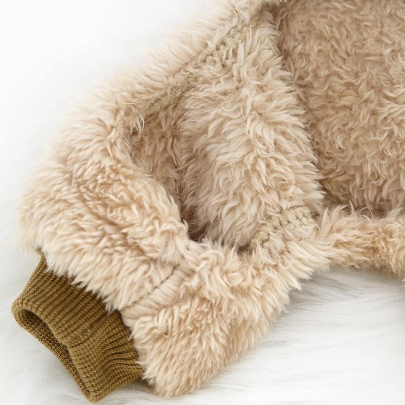 Cute Pet Clothing Teddy Small Dog Dog Clothing Four-legged Autumn and Winter Clothing Thickened and Warm