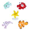 Art Glass Fish/Crabs Miniature Animals Collection Glass Fish Figurines Tabletop Ornament for Home Office Decorations