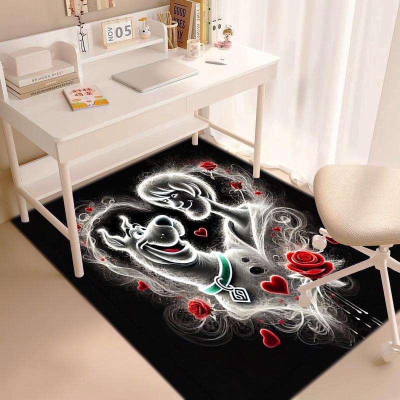 Halloween Cartoon Comedy Adventure Movie Scooby-Doo Carpet Is Suitable for Living Room and Bedroom Doormats Office Balcony Decorative Carpet V2